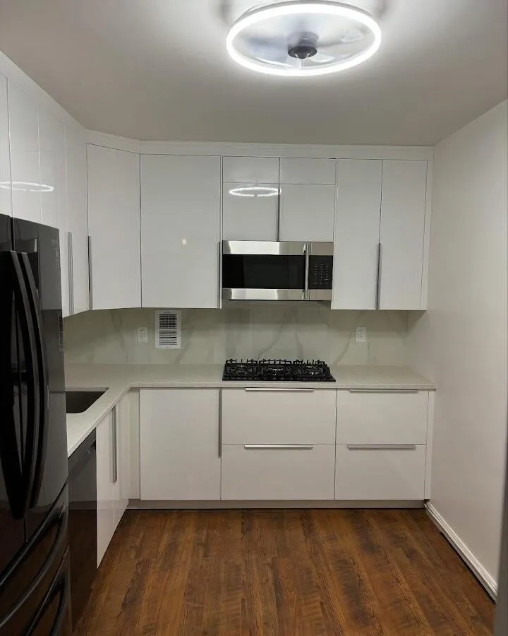 Renovated kitchen with quartz countertops in Asbury Park